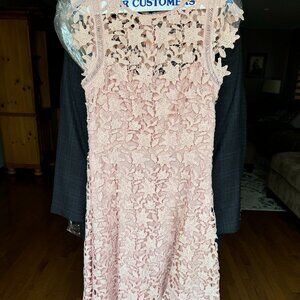 Eliza J Pink Lace Dress